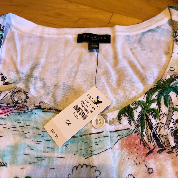 Talbots Tropical Vacation Cardigan - Picture 6 of 6